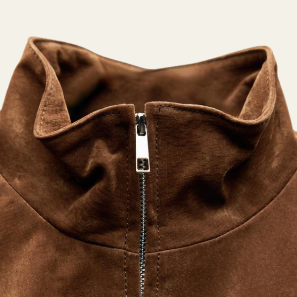 The Siena Cropped Suede Jacket