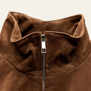 The Siena Cropped Suede Jacket