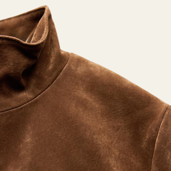 The Siena Cropped Suede Jacket