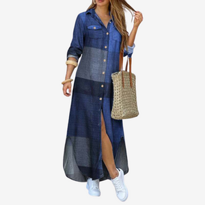 Seralyne | Refined Dress Blu fantasia