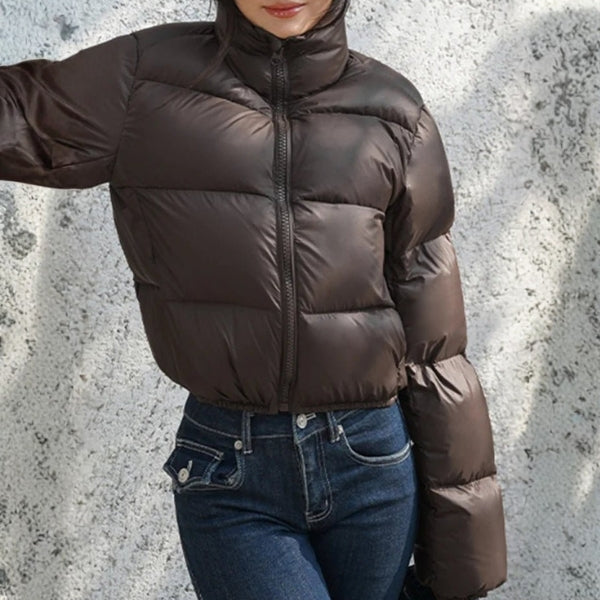 The Aspen High-Neck Quilted Puffer Jacket