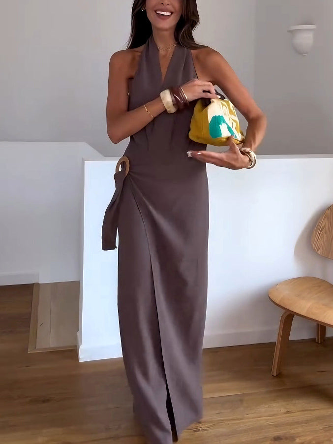 Combinaison portefeuille élégante à col en V