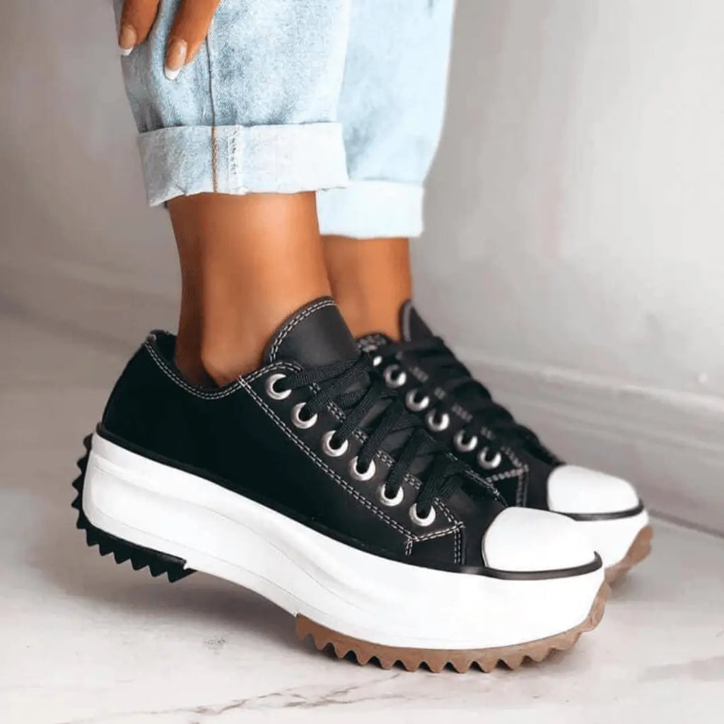 The Milan Platform Lug-Sole Sneakers