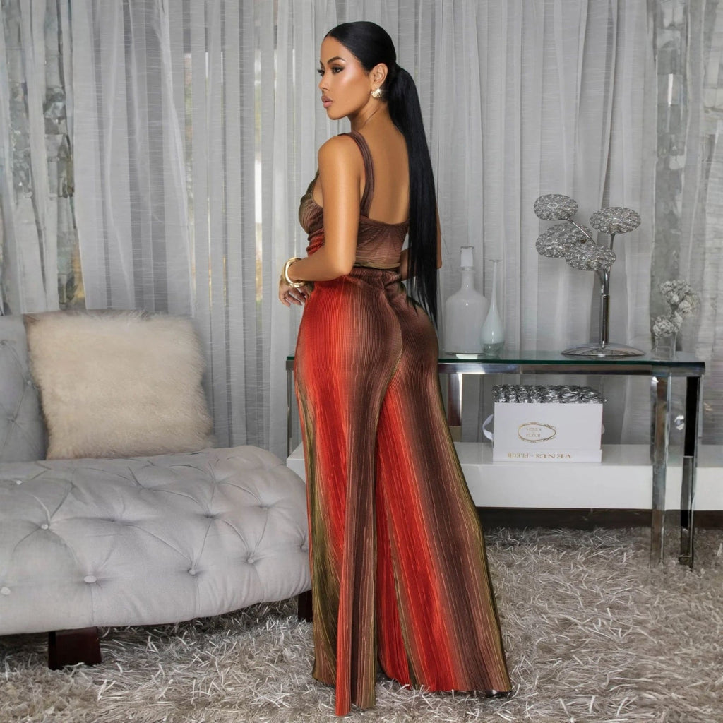 The Maya Halter-Neck Printed Jumpsuit