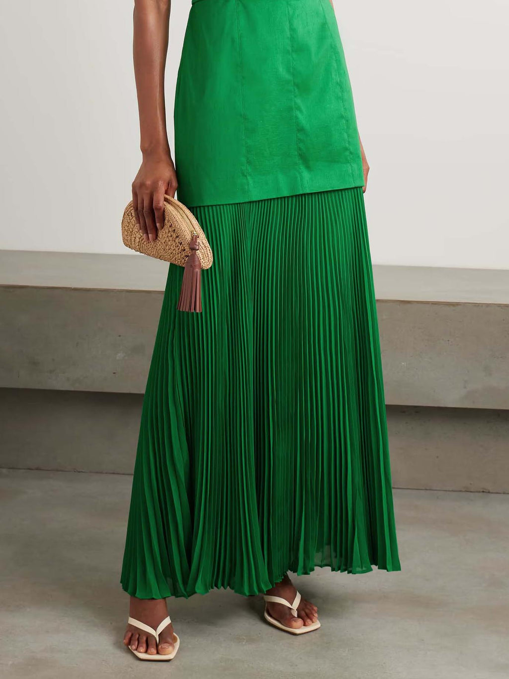 Jupe plissée élégante à taille élastique