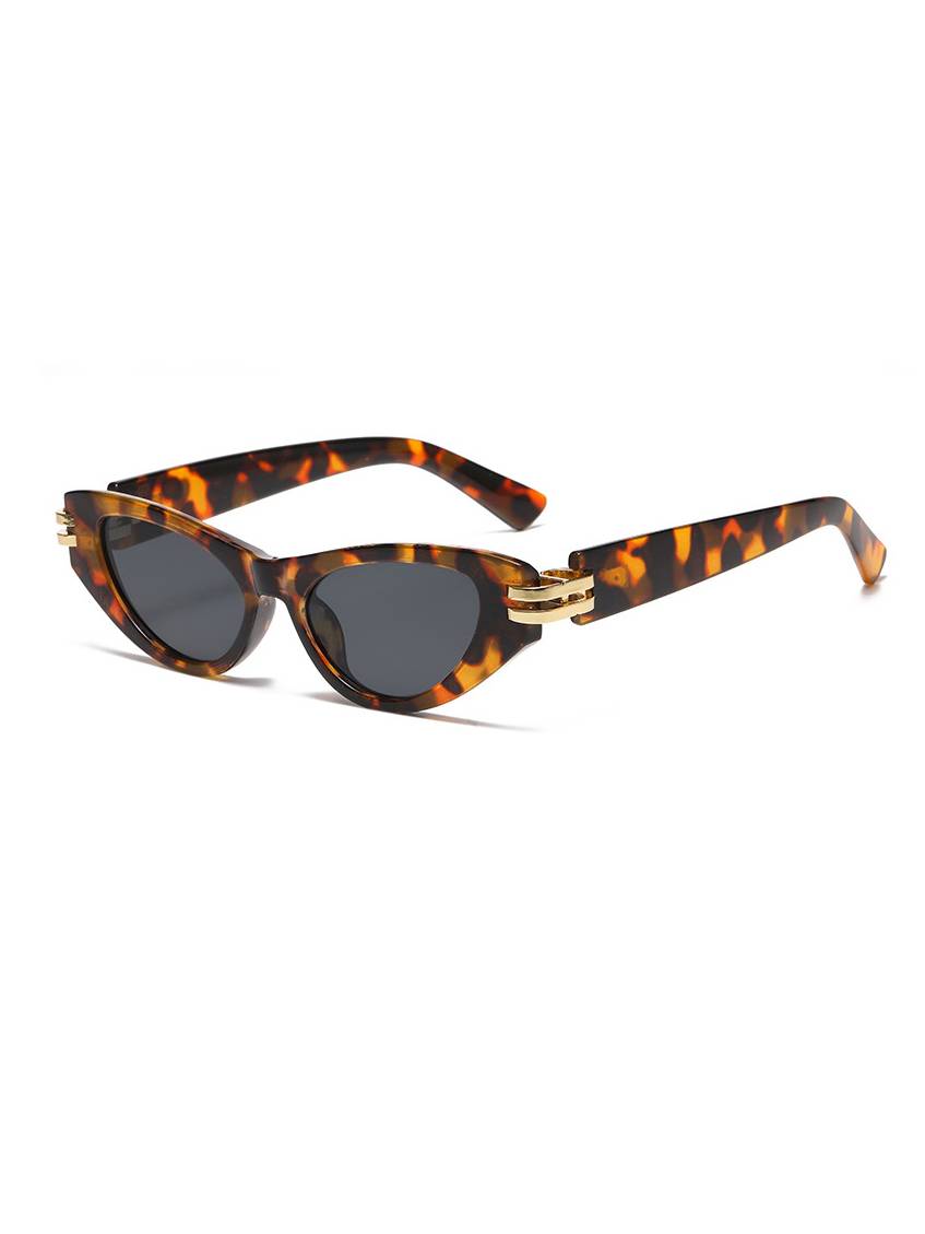 Cat-Eye-Sonnenbrille mit schwarzem Rahmen