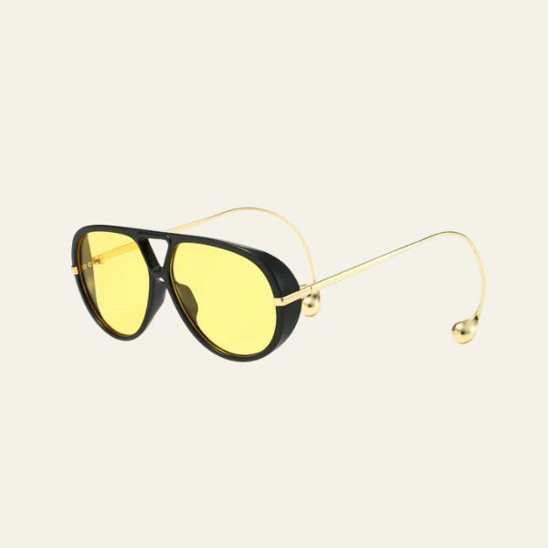 The Tokyo Orb-Temple Aviator Sunglasses