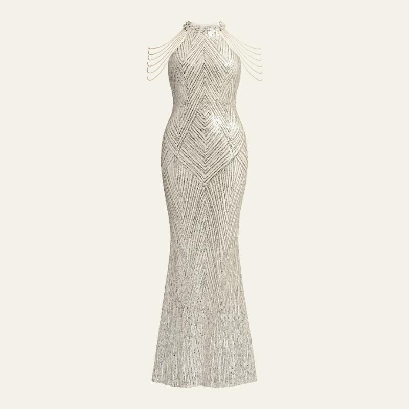 The Cannes Sequin Evening Dress