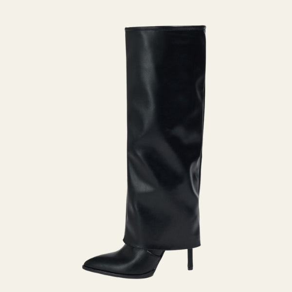The Soho Fold-Over Stiletto Boot