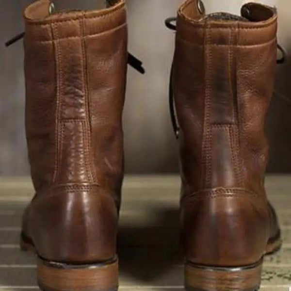 The Bristol Lace-Up Mid-Calf Boots