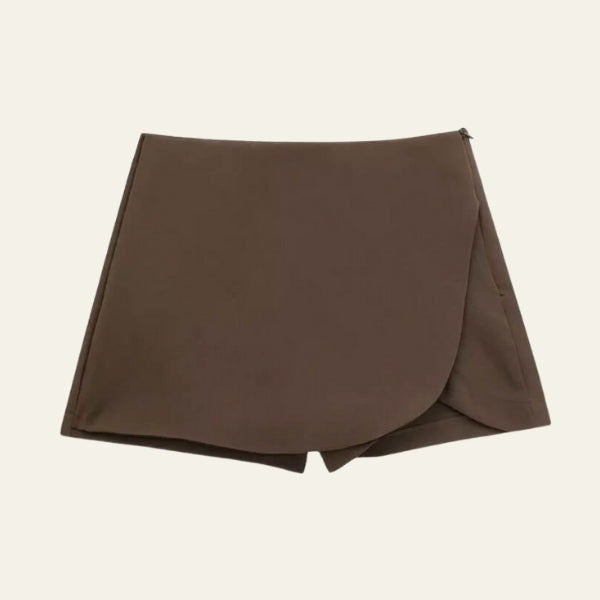 The Siena Asymmetric Wrap Skort