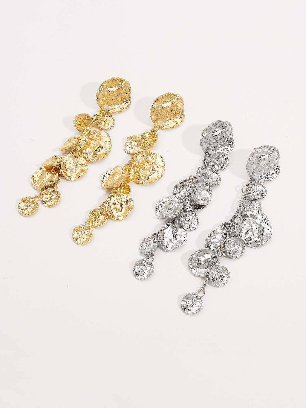 Boucles d'oreilles à pampilles irrégulières minimalistes