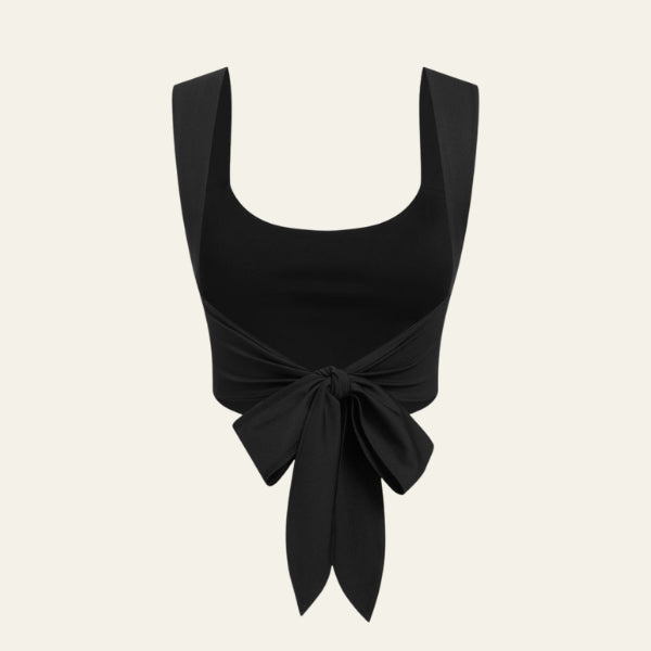 The Zenith Tie-Back Crop Top