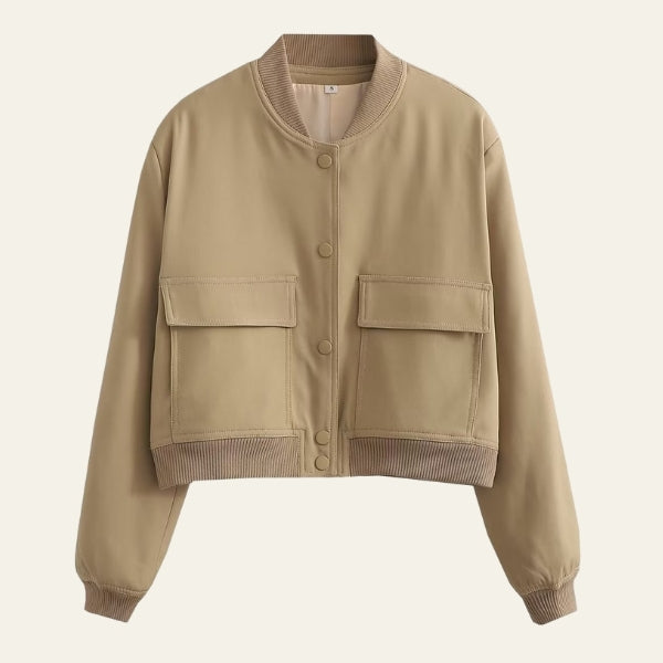 The Soho Cropped Snap-Front Jacket