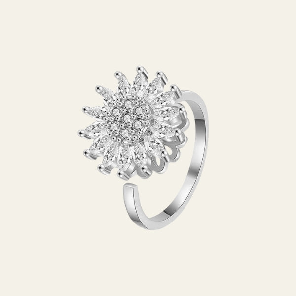 The Siena Rotating Floral Ring