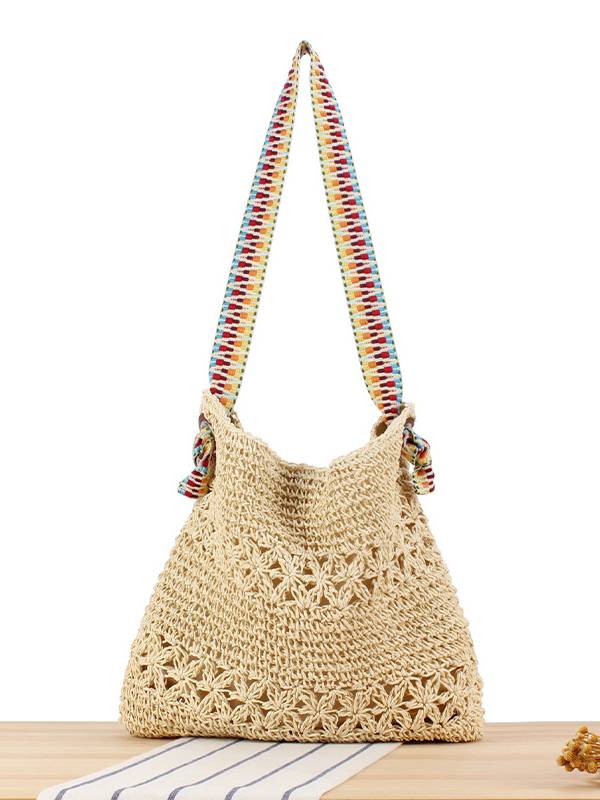 Sac en paille bohème vintage