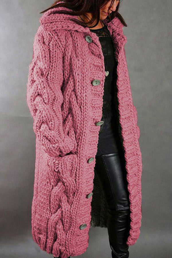 New cardigan large size sweater jacket Pink