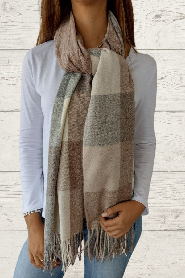 cashmere scarf multicolor one size