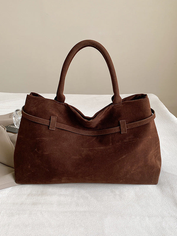 Sac fourre-tout vintage en cuir nubuck