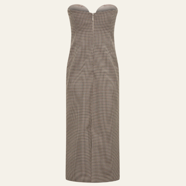 The Vienna Strapless Evening Midi Strapless Dress
