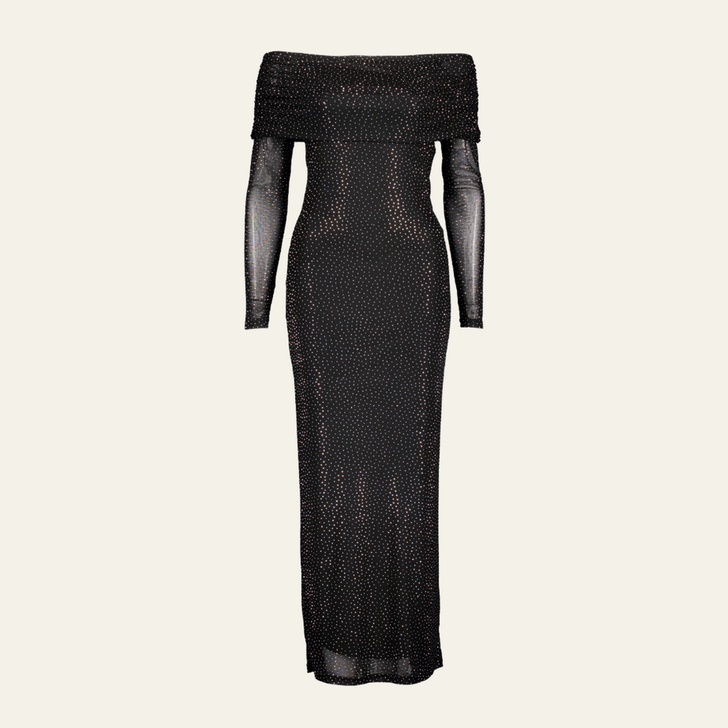 The St. Moritz Off-Shoulder Midi Dress