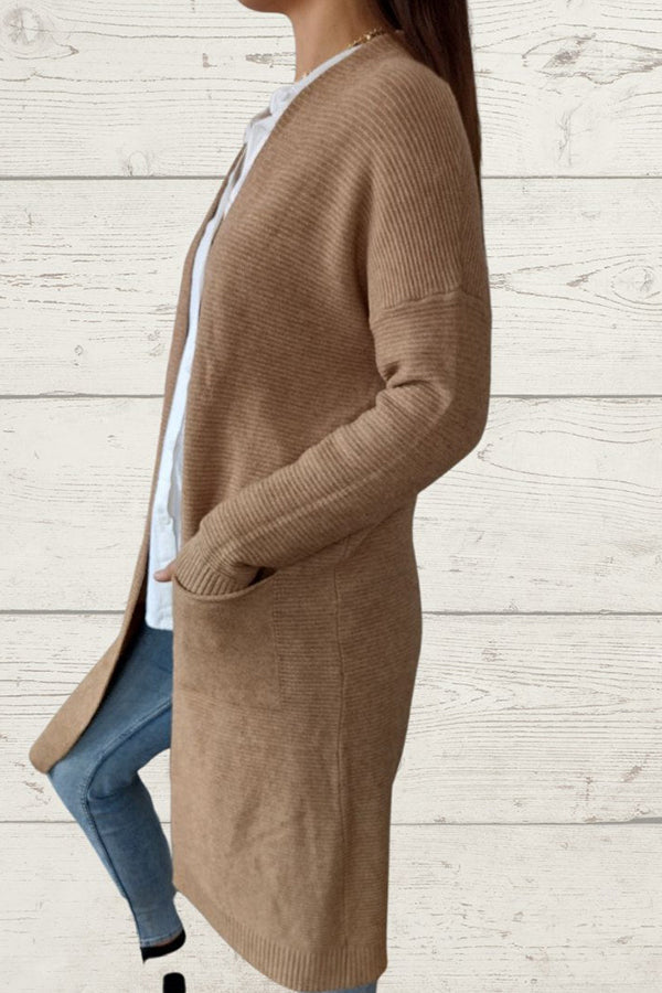 Long Horizontal Knit Tank Top