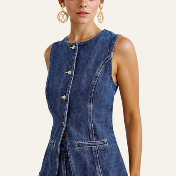 The Milan Denim Tailored Set