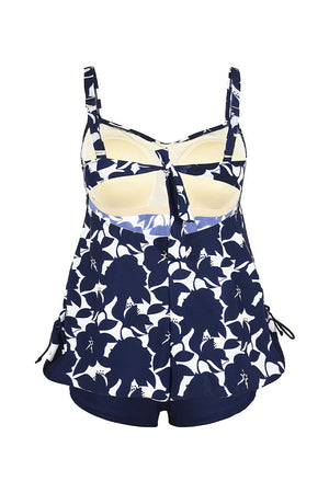 Printed Flowy Tankini Swimsuit