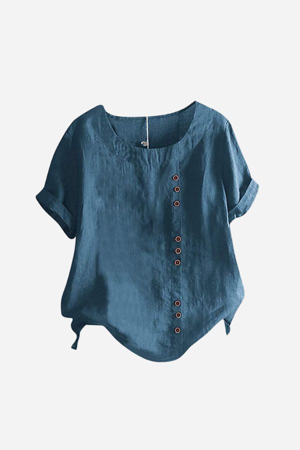 Breezy Button Tee