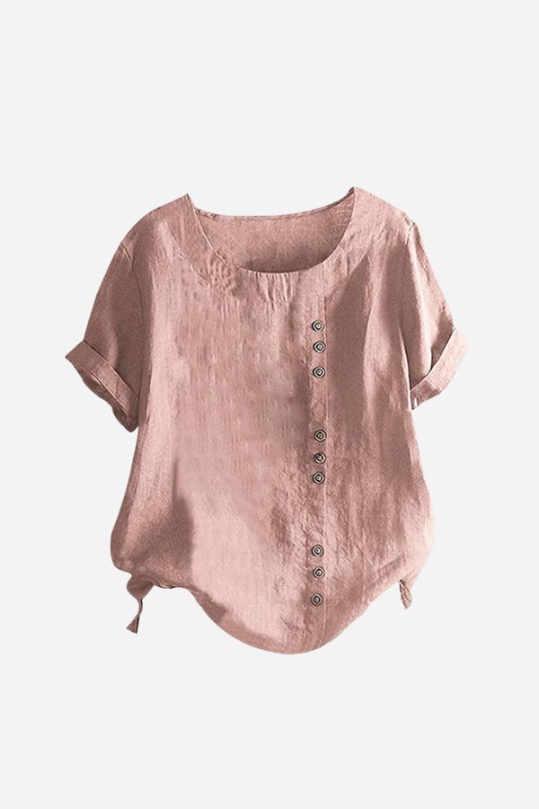 Breezy Button Tee