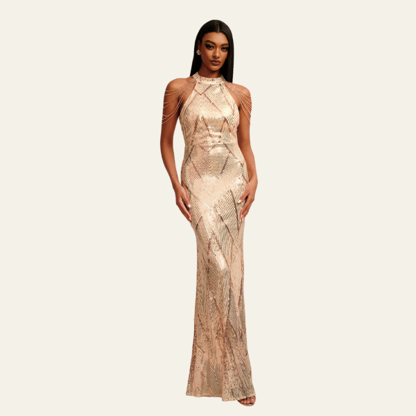 The Cannes Sequin Evening Dress