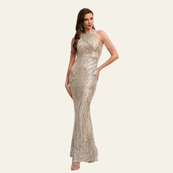 The Cannes Sequin Evening Dress