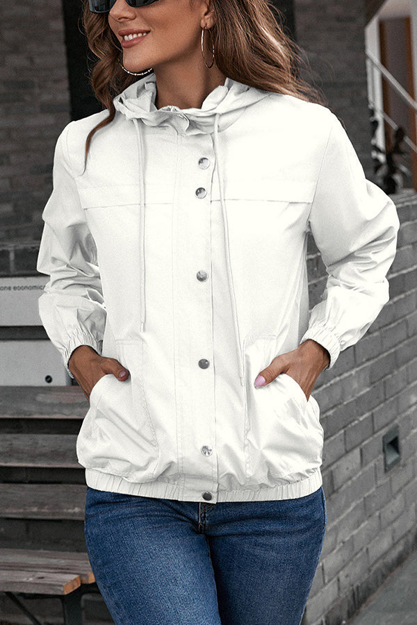 Sports Mountaineering Wear Windbreaker Jacket Waterproof Jacket Tops White