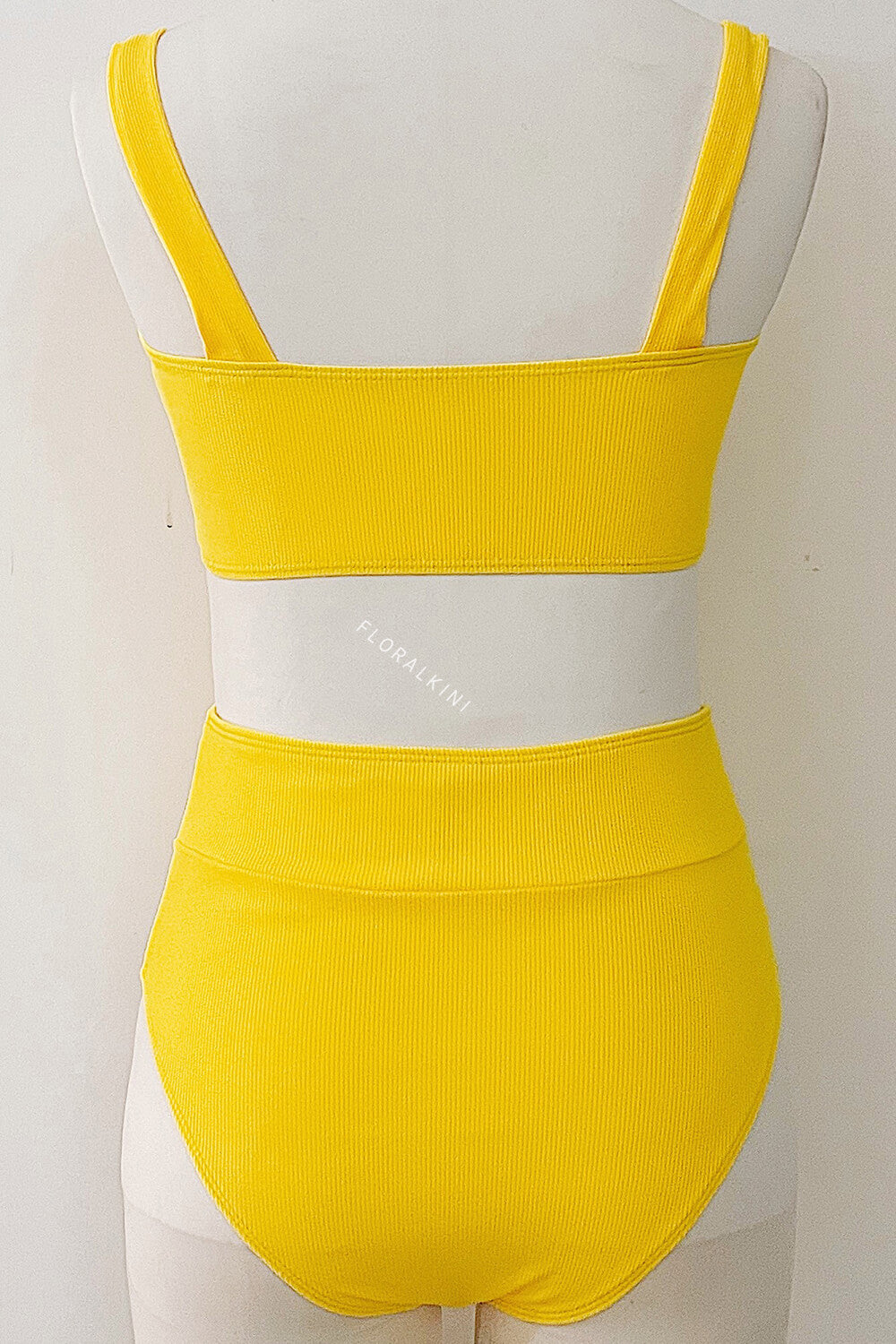 Mango Ribbed High Rise Bikini Bottom