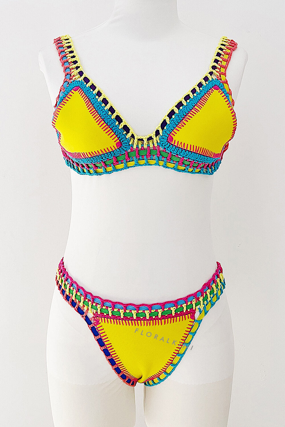 Handmade Crochet Reversible Triangle Bikini Bottoms