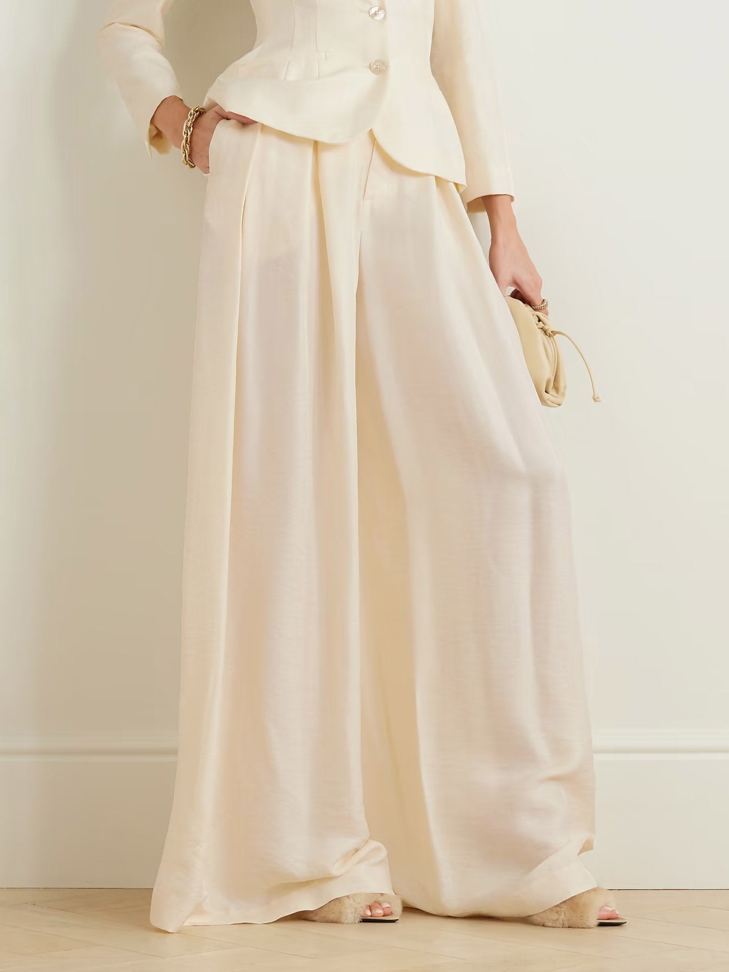 Elegant High-Waisted Wide-Leg Pants