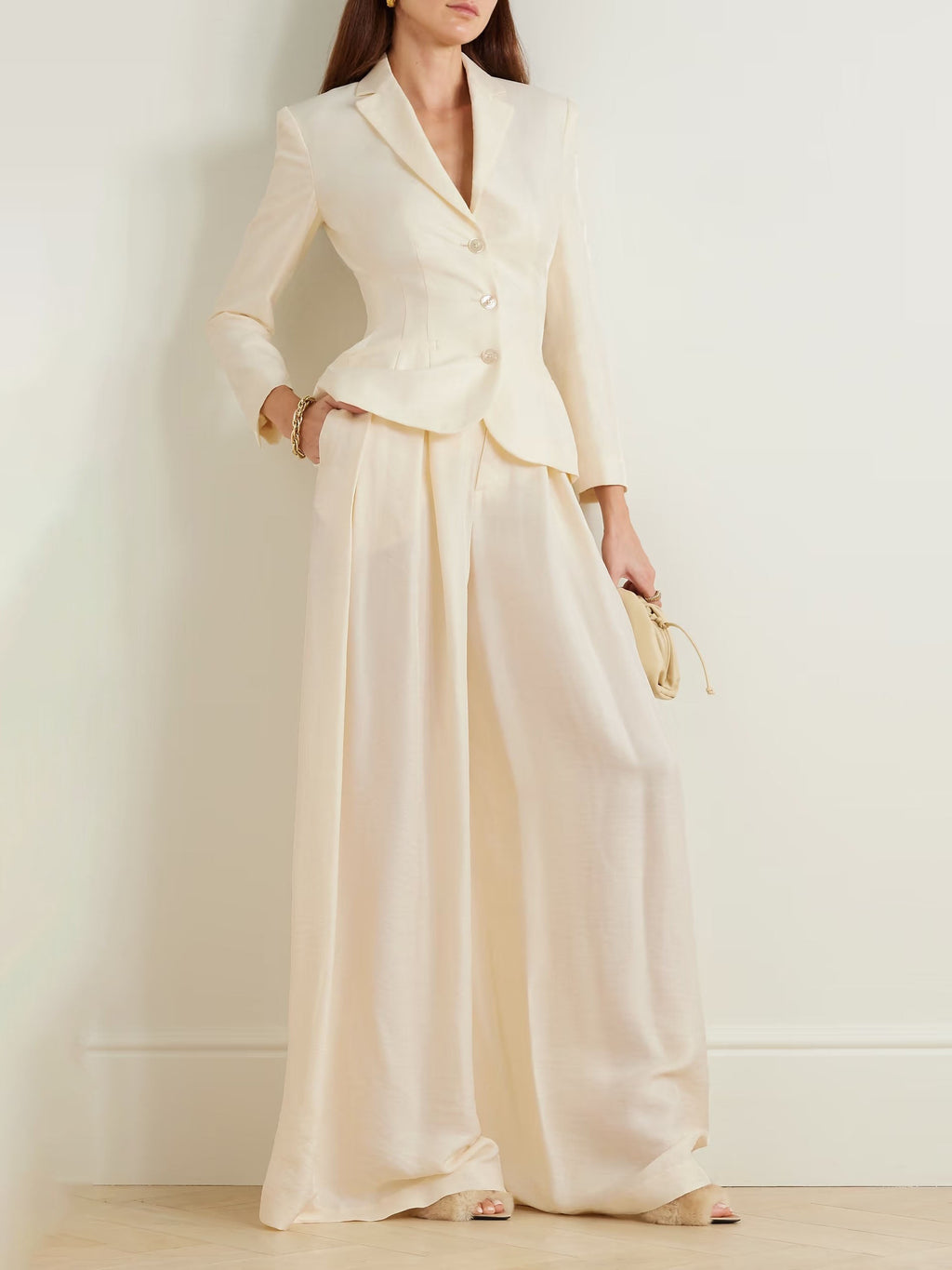 Elegant High-Waisted Wide-Leg Pants