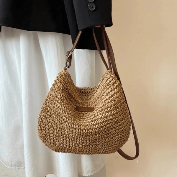 The Camille Woven Crossbody Bag