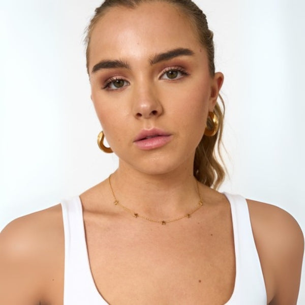 The Celeste Gold Star Necklace