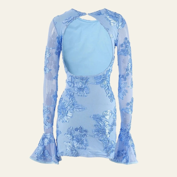 The Bella Party Bloom Lace Mini Dress