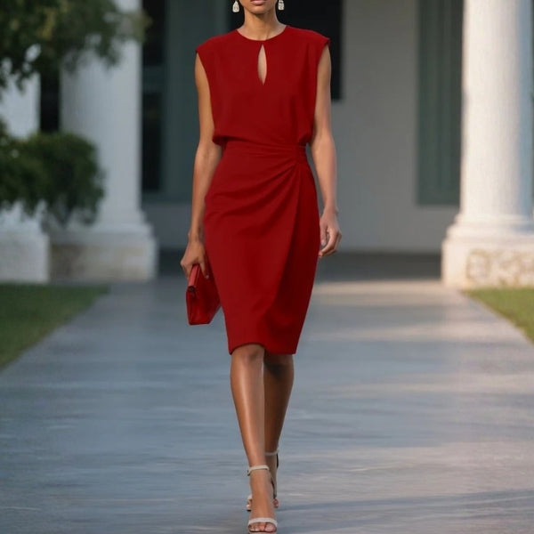The Riviera Draped Waist Midi Dress