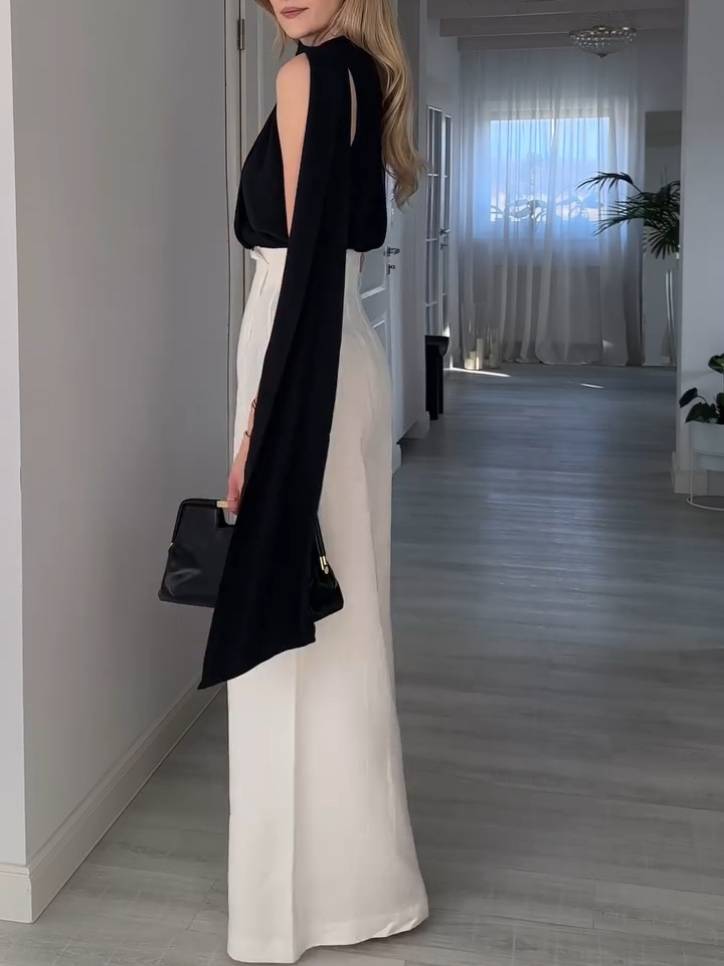 Chemise sans manches à motif ruban élégant