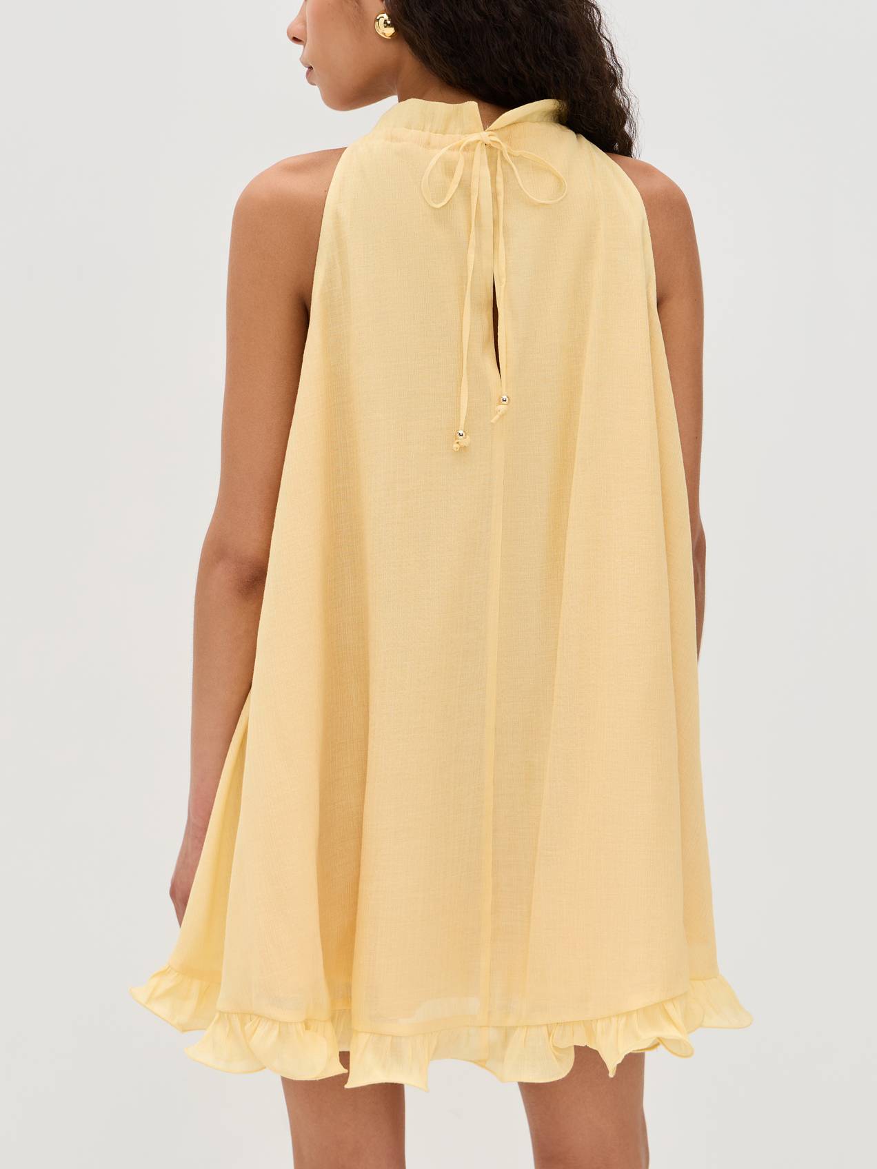 Dreidimensionales Blumenkleid im Urlaubsstil
