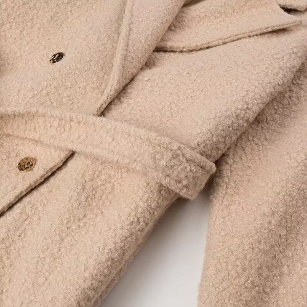 The Oslo Textured Belted Long Coat