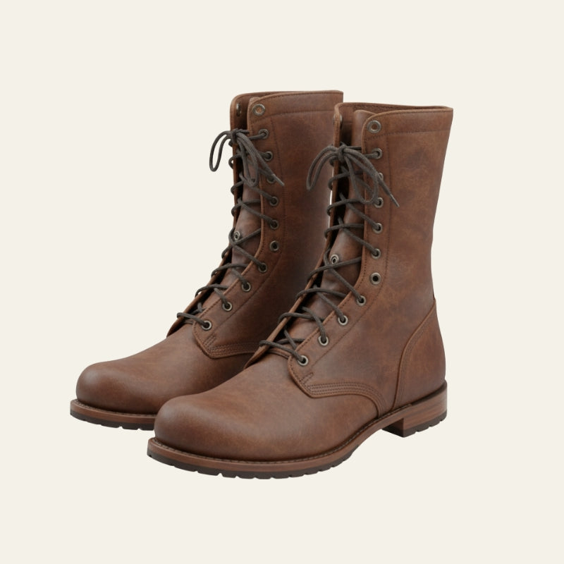 The Bristol Lace-Up Mid-Calf Boots