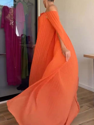 Maxikleid mit Blumenmuster und Schalkragen