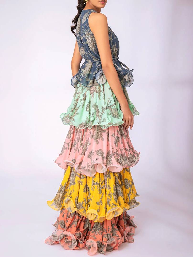 Multi-layer Printing Dress