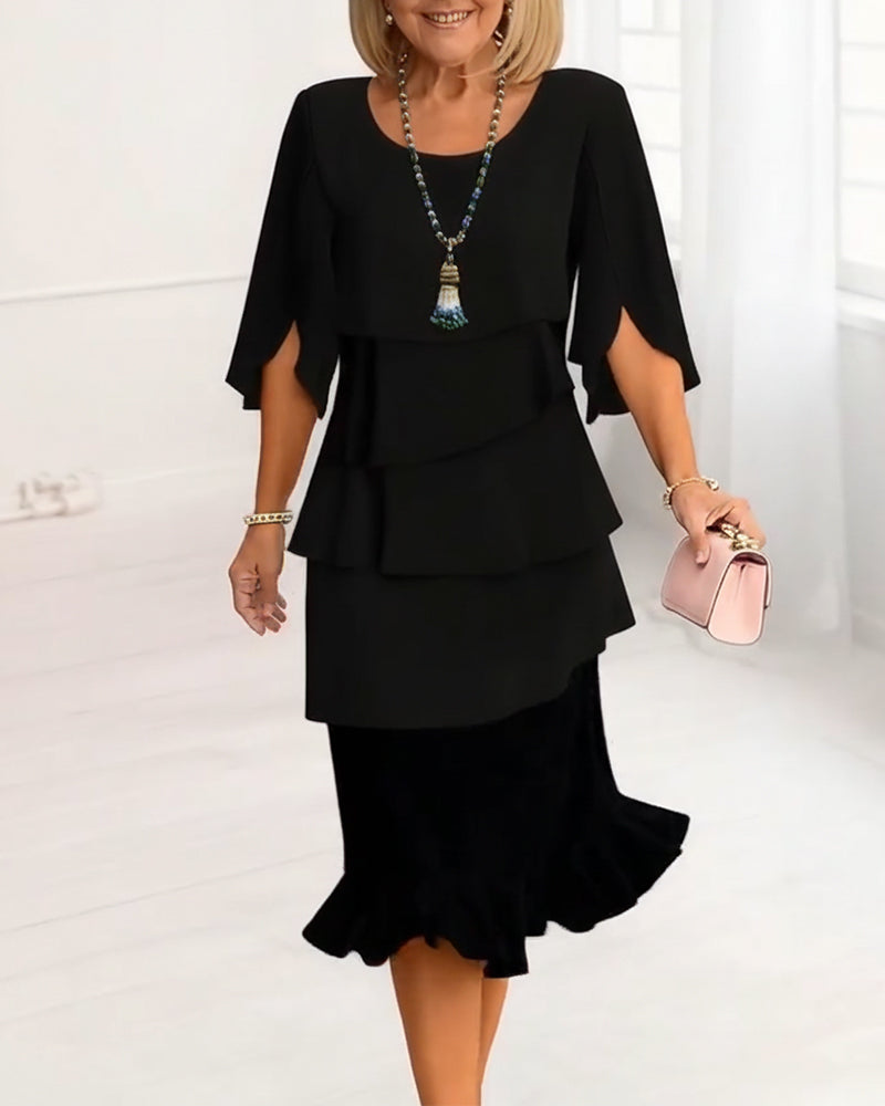 Sophie | Fluid Ruffle Elegance Dress
