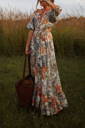 Convertible Cottage Floral Dress