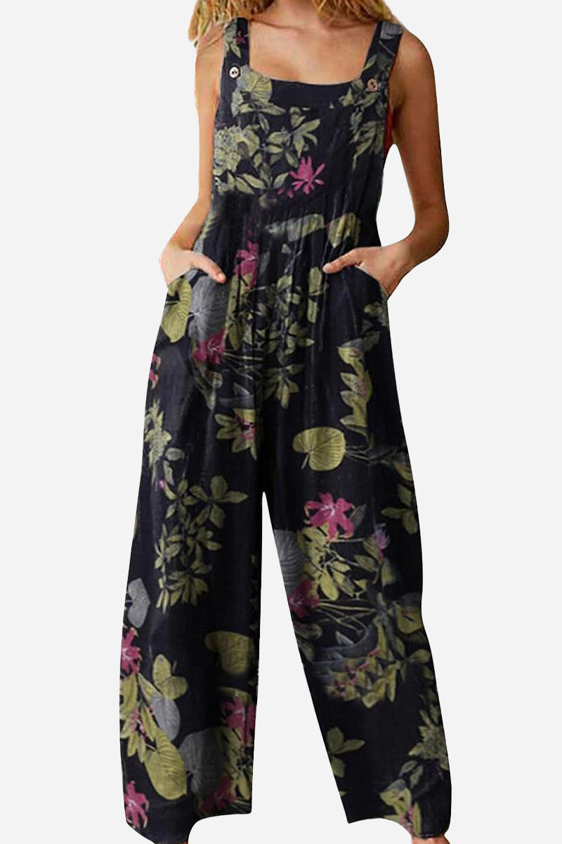 Vibrant & Creative: Bohemian Fantasy Overalls Black